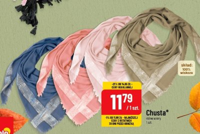 Chusta 100% wiskoza, różne wzory promocja w POLOmarket