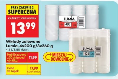 Wkłady zalewane 4x200 g promocja w Biedronka