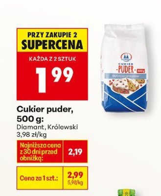 Cukier puder, 500 g promocja w Biedronka