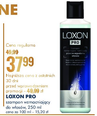 Szampon wzmacniający przeciw wypadaniu włosów LOXON PRO promocja