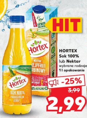 Nektar grejpfrut rubinowy Hortex promocja