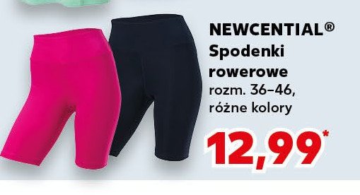 Spodenki rowerowe damskie 36-46 Newcential promocja w Kaufland