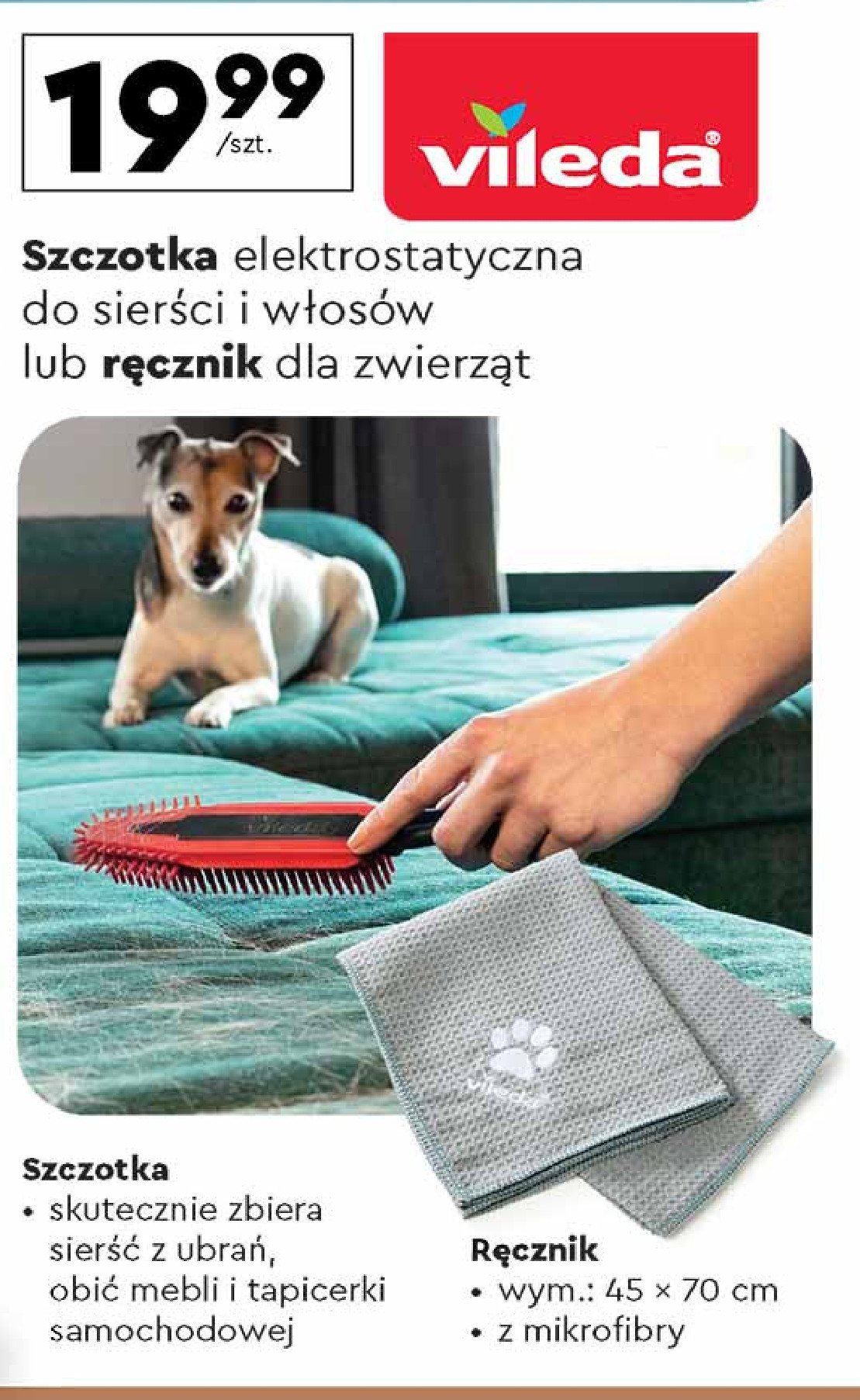 Szczotka do sierści pet Vileda promocja