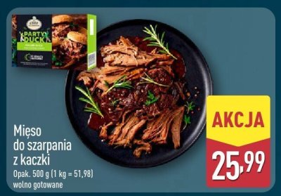 Mięso do szarpania z kaczki wolno gotowane promocja w Aldi