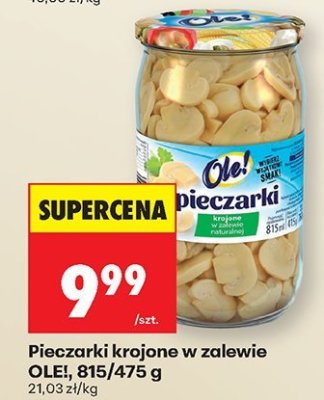 Pieczarki krojone w zalewie  promocja w Biedronka