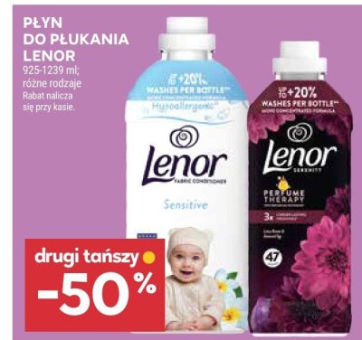 Płyn do płukania Lenor 925-1239 ml promocja w Stokrotka
