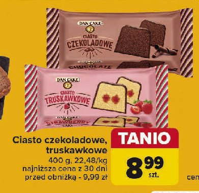 Ciasto czekoladowe Dan cake promocja w Carrefour Market