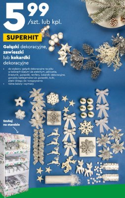 Ga艂膮zki dekoracyjne na piku bia艂e promocja