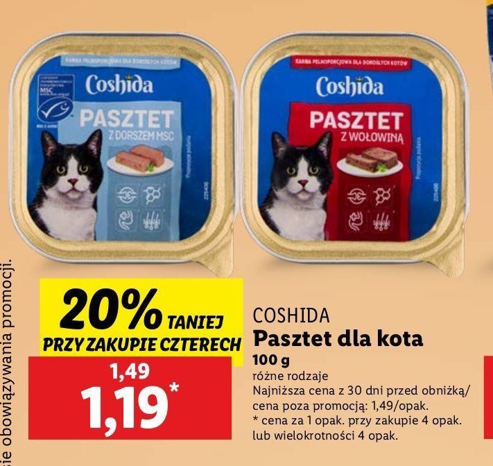 Pasztet z dorszem Coshida promocja w Lidl