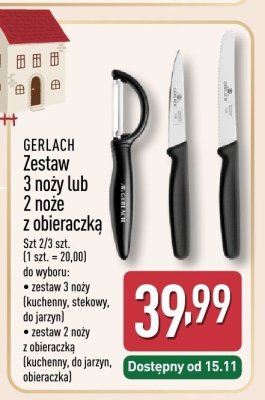 Zestaw 3 noży GERLACH promocja w Aldi