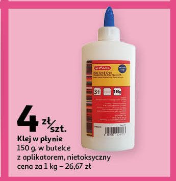 Klej w płynie art&craft magiczny Herlitz promocja w Auchan