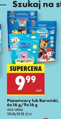 Barwniki do kąpieli peppa pig promocja