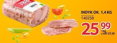 Filet z piersi indyka wolno gotowany o smaku ma艣lanym z kolorowym pieprzem i czarnuszk膮 SZTUKA MI臉SA NETTO promocja w Selgros
