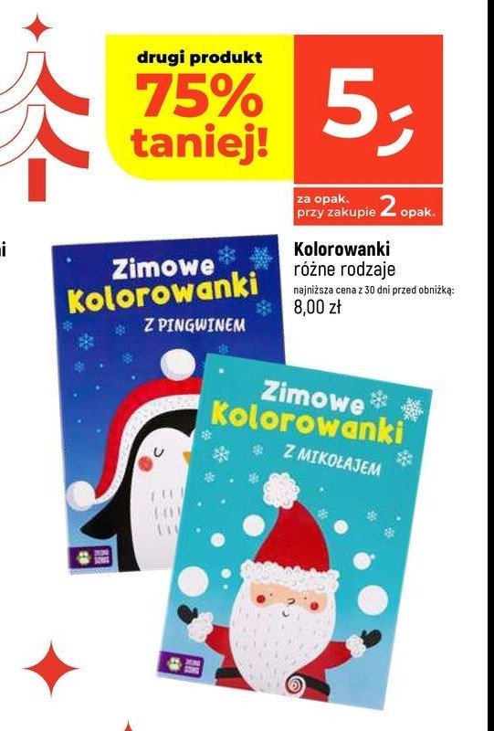 Zimowe kolorowanki z pingwinem promocja