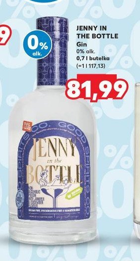 Gin bezalkoholowy Jenny in the bottle promocja w Kaufland