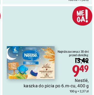 Kaszka do picia wielozbożowa Nestle kaszka na dobranoc promocja