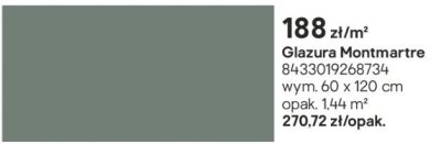 Płytki Glazura Montmartre promocja w Castorama