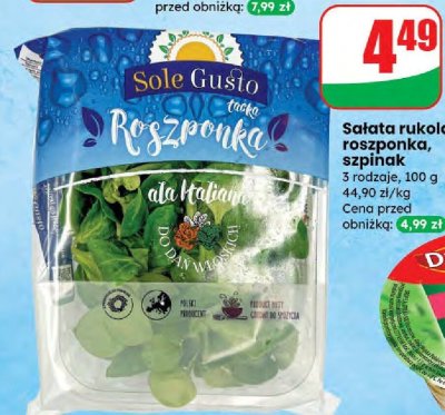 Sałata szpinak  promocja w Dino