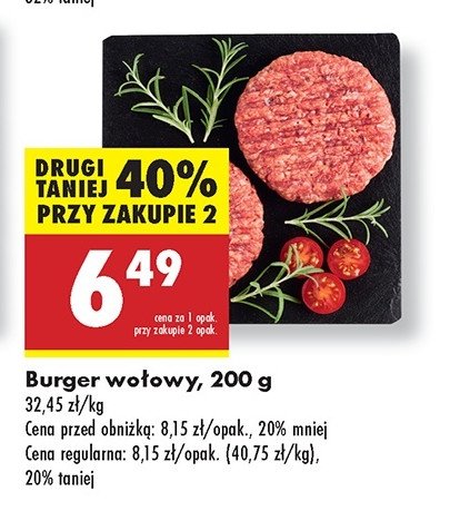 Burger wo艂owy promocja