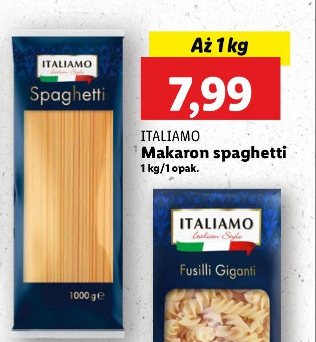 Makaron spaghetti Italiamo promocja