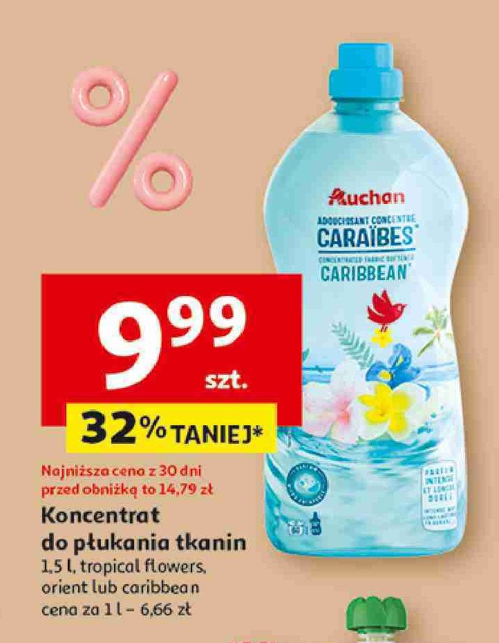 Koncentrat do prania floral Auchan różnorodne (logo czerwone) promocja