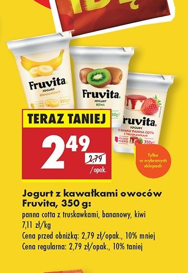 Jogurt panna cotta Fruvita promocja