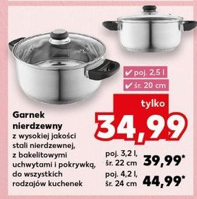 Garnek nierdzewny 20 cm promocja