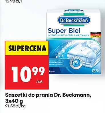 Saszetki do prania Dr. Beckmann, 3x40 g promocja w Biedronka