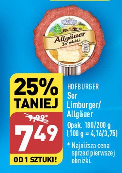 Ser allgauer miękki Hofburger promocja