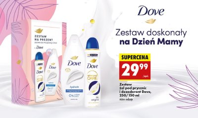 Zestaw w pude艂ku: 偶el pod prysznic hydrate 250 ml + dezodorant original 150 ml Dove zestaw promocja