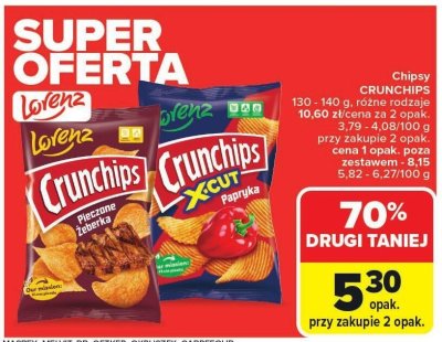 Chipsy CRUNCHIPS LORENZ promocja w Carrefour Market