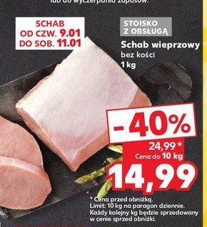 Schab wieprzowy bez kości promocja