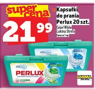 Kapsułki do prania Perlux 20 szt. Color White Caps Metal promocja w TOPAZ