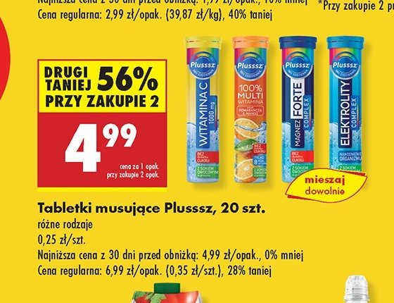 Tabletki magnez forte complex Plusssz promocja w Biedronka