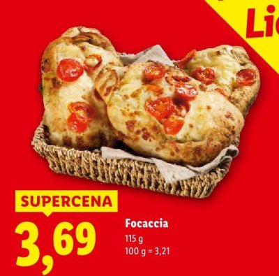 Focaccia promocja w Lidl