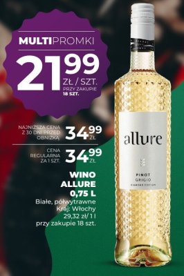 Wino Allure 0,75 L promocja w Duży Ben