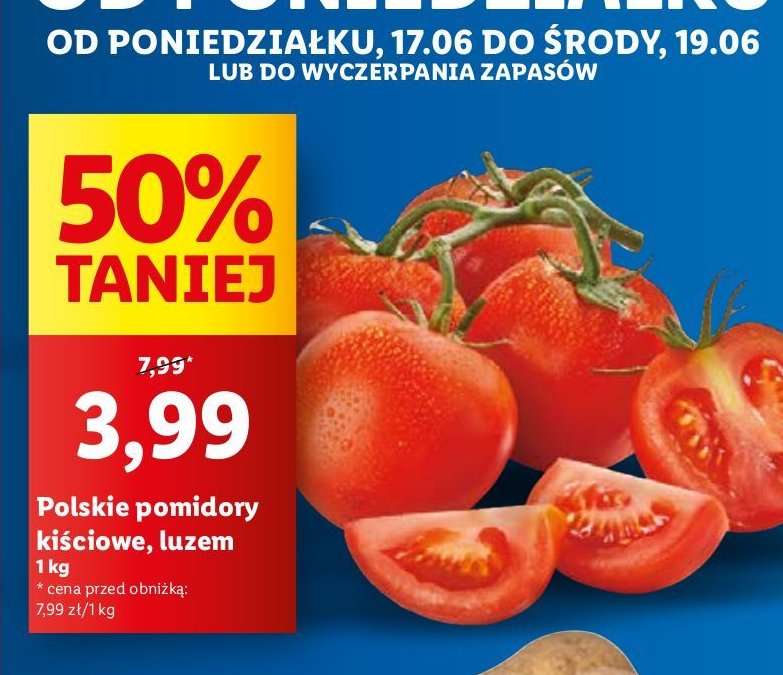 Pomidory kiściowe promocja