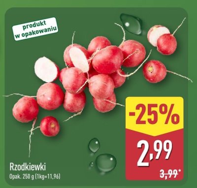 Rzodkiewki promocja w Aldi