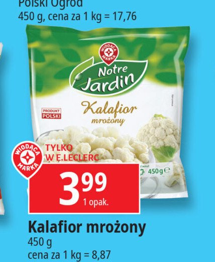 Kalafior Wiodąca marka notre jardin promocja w Leclerc