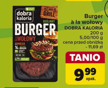 Burger wołowy Dobra kaloria promocja w Carrefour Market