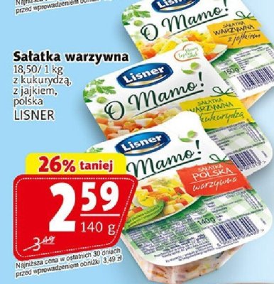 Sałatka warzywna z kukurydzą, z jajkiem, polska promocja w Prim Market