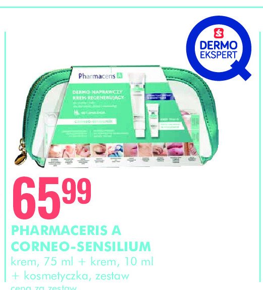 Zestaw w kosmetyczce coreno- sensilium krem 75 ml + mini krem 10 ml Pharmaceris zestaw promocja