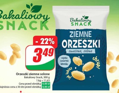 Orzeszki ziemne smażone solone Bakaliowy snack promocja