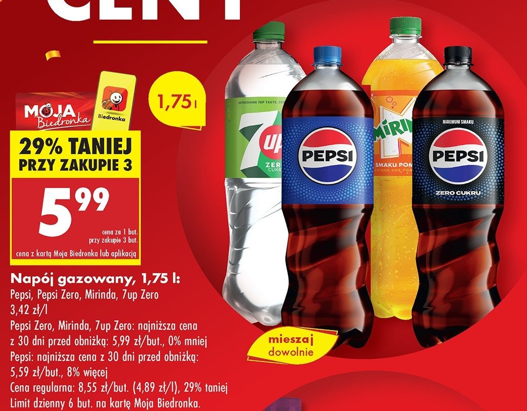 Napój 7UP FREE promocja w Biedronka