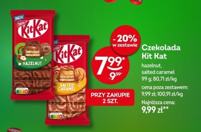 Czekolada Kit Kat Salted Caramel promocja w Żabka