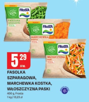 Fasolka szparagowa, Marchewka kostka, Włoszczyzna paski promocja w Chorten