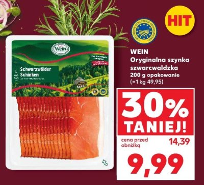 Szynka szwarcwaldzka oryginalna promocja w Kaufland