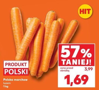 Marchew polska luzem promocja w Kaufland