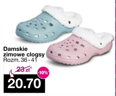 Damskie zimowe clogsy Rozm. 36-41 promocja w Woolworth