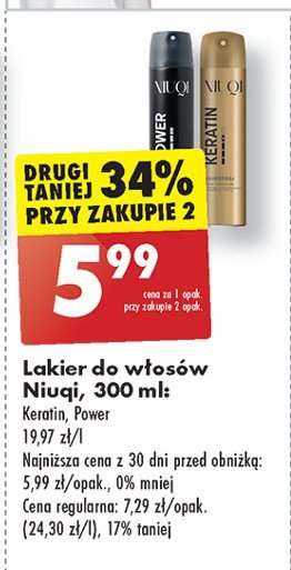 Lakier do włosów power promocja